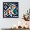 DIY Partial Special Shaped Drill Diamond Painting-Tiger