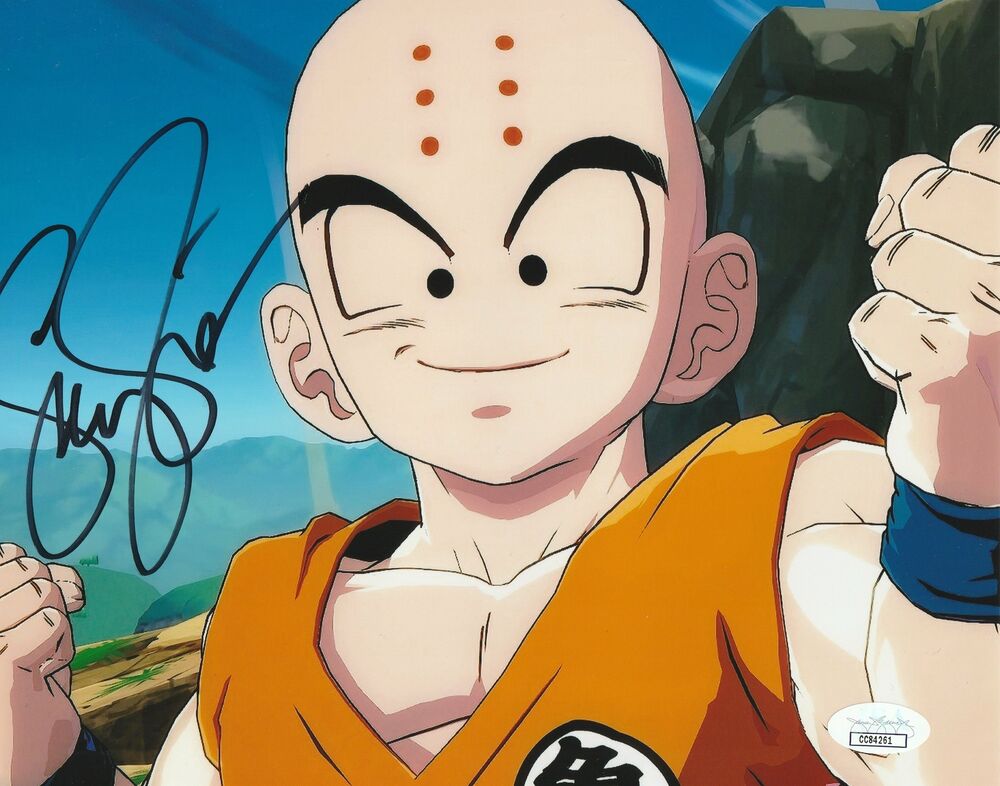 Sonny Strait Autograph 8x10 Dragon Ball Z Krillin Photo Poster painting  2