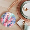 (US Local)[Upgrade]6pcs/set DIY Diamond Painting Waterproof Case Classic Butterfly Coaster Gift Decor Set