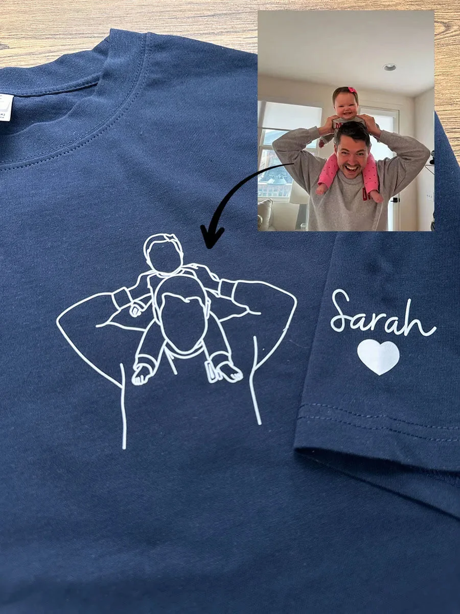 Custom Photo Outline Printed Sweatshirt/Hoodie