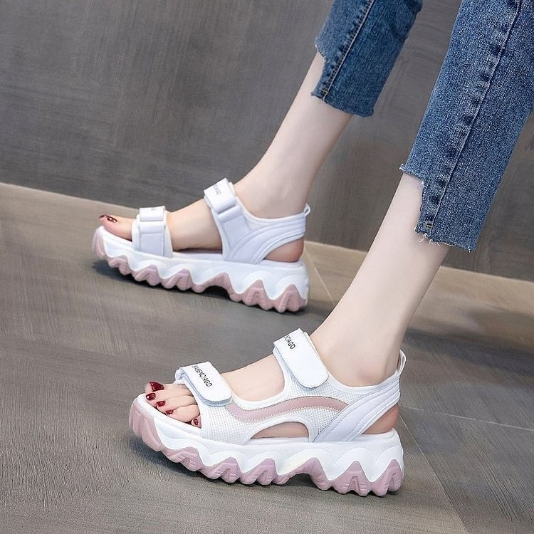 Women's Sandals Fashion Thick Soled Non Slip Comfortable Gladiator Sandals Seaside Beach Sandalias For Summer Shoes