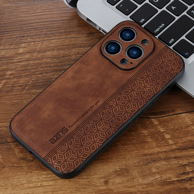 Mysterious Leather Frosted Protective Phone Case