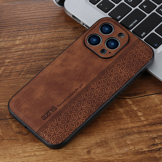 Matte leather shockproof protective phone case