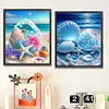 (2pcs) Beach Shells-11CT Stamped Cross Stitch 40*50cm(Bundle Sale)