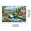 (US Local)Swan Hut-11CT Stamped Cross Stitch Kit(60x40cm)