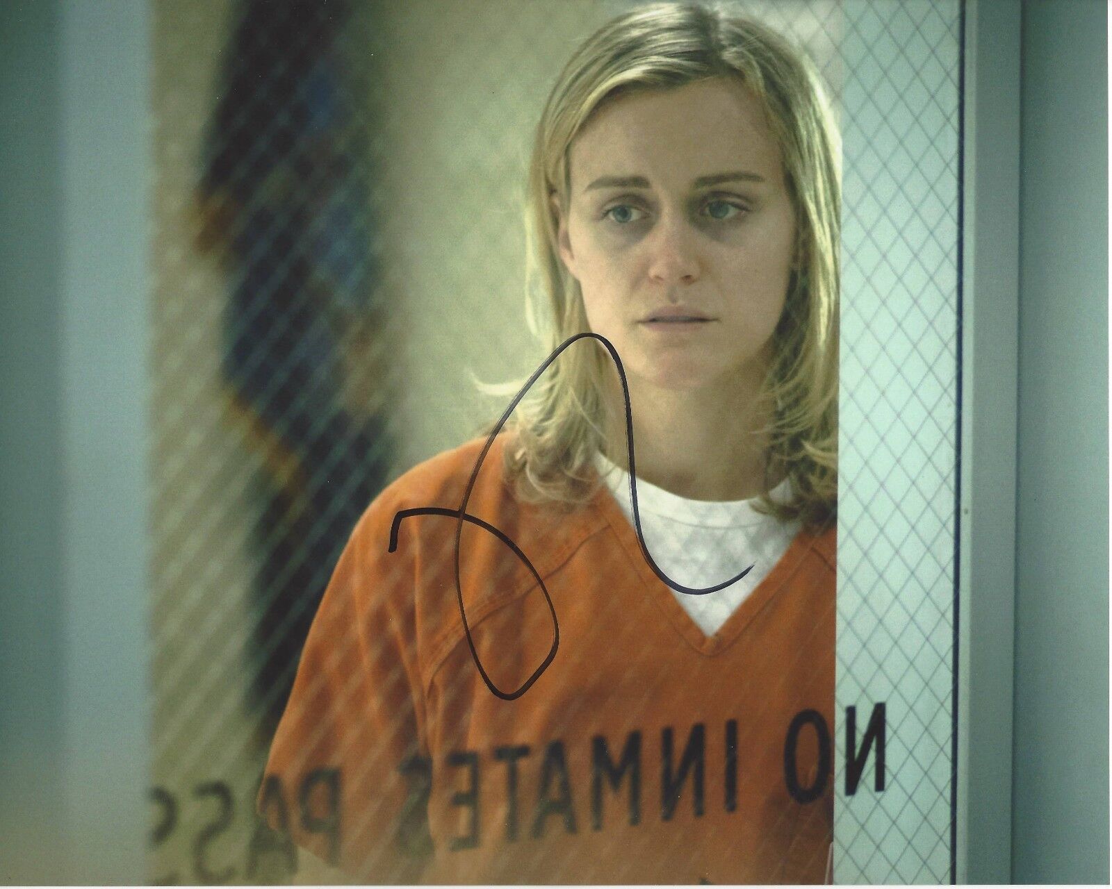 ACTRESS TAYLOR SCHILLING SIGNED ORANGE IS THE NEW BLACK 8X10 Photo Poster painting A W/COA