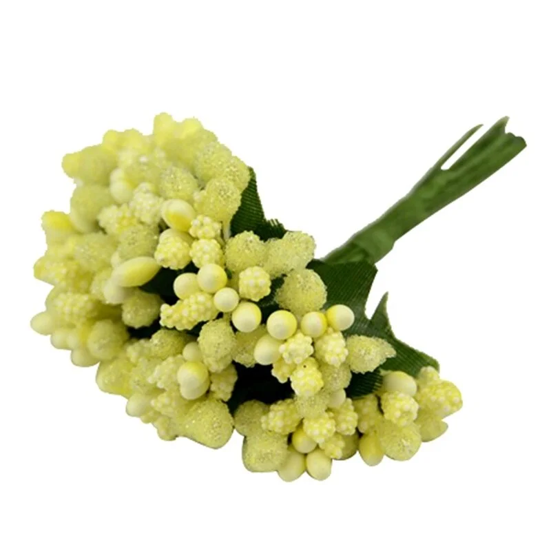 144pcs/lot Artificial Stamens flowers for handicrafts home accessories scrapbooking DIY wreath Crafts Candy Gift box decoration