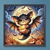 Diamond Painting - Partial Special Shaped Drill - Halloween Bat(Canvas|30*30cm)