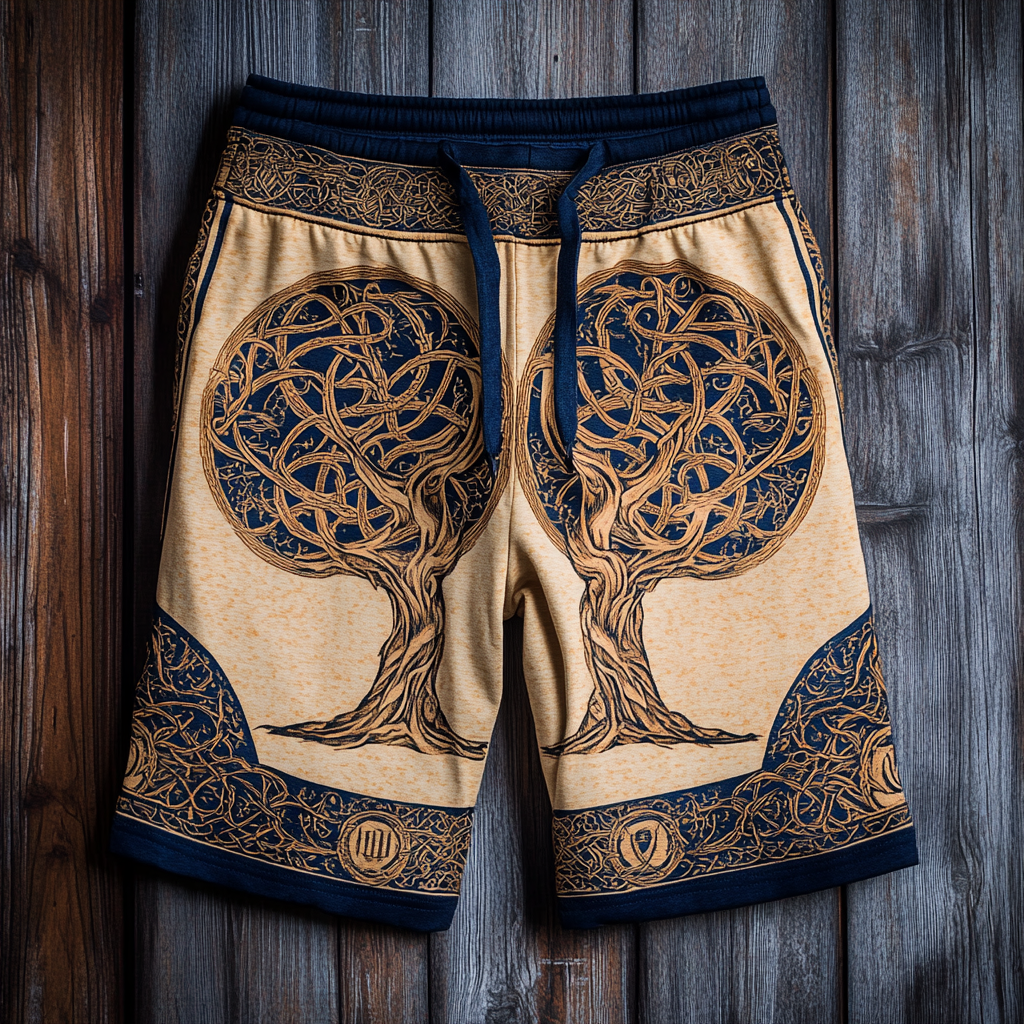 Men's Viking Vintage Life Of Tree Nordic Sport Shorts / Rvogue / Rvogue