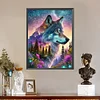 (40*50cm)Wolf - Full Round Drill Diamond Painting