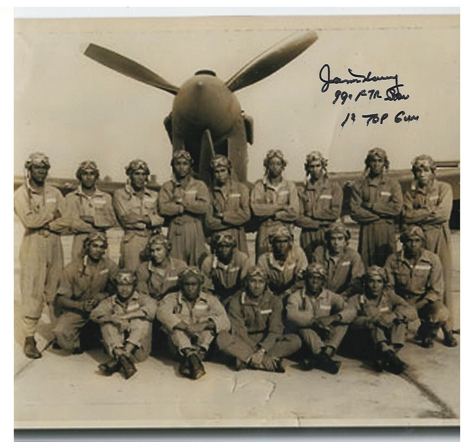 JAMES HARVEY III TUSKEGEE AIRMN 1ST BLACK JET PILOT&TOP GUN WINNER SIGNED Photo Poster painting