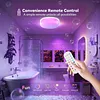 16 Colors Ocean Wave Projector Night Light with Remote & Touch Control Water Ripple Projector Light IP65 Waterproof for Bedroom Ceiling/Party/Game Rooms