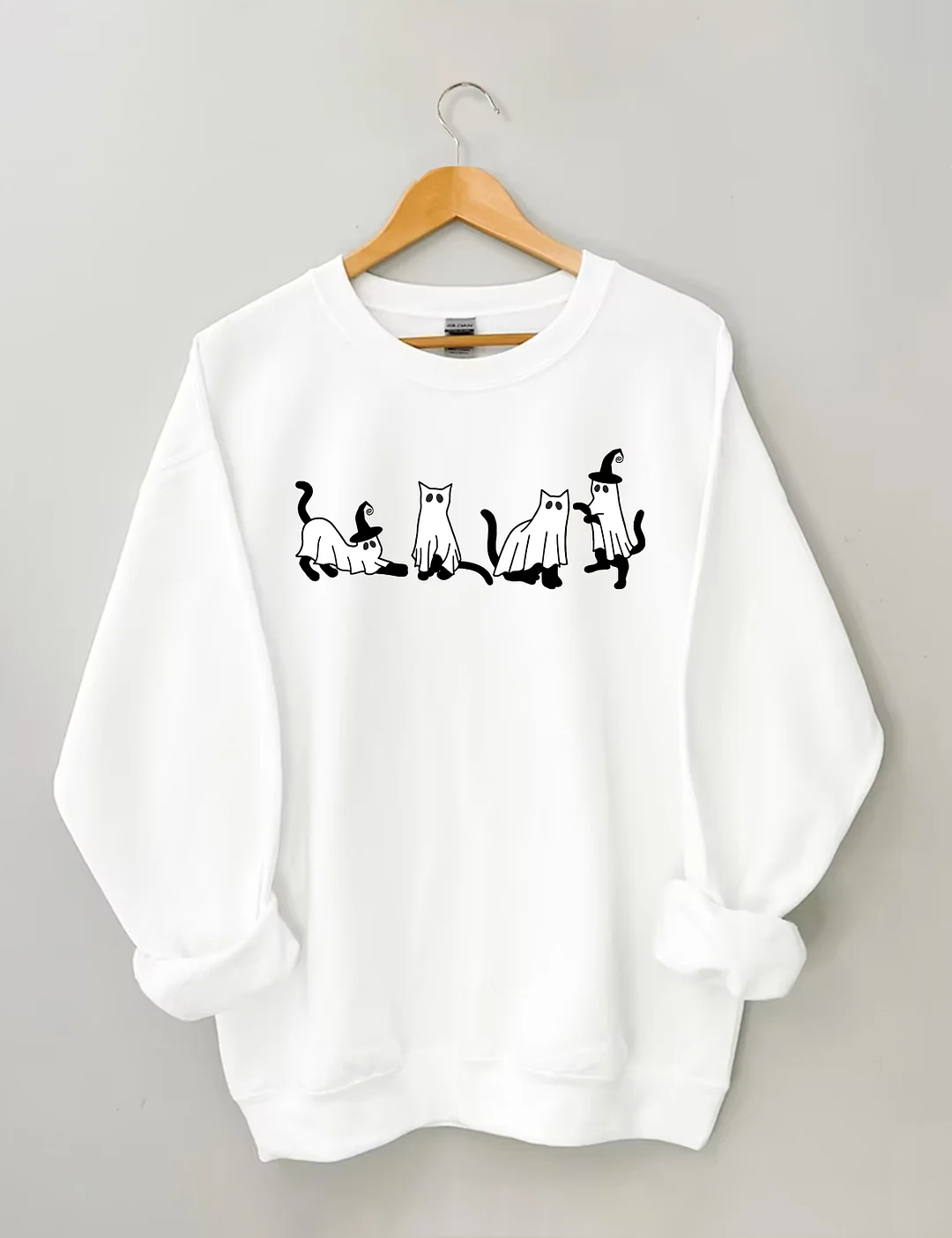 Cute Cat Ghost Sweatshirt