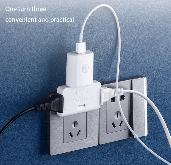 HOT SALE🔥Rotatable Socket Converter One In Three 180 Degree Extension Plug