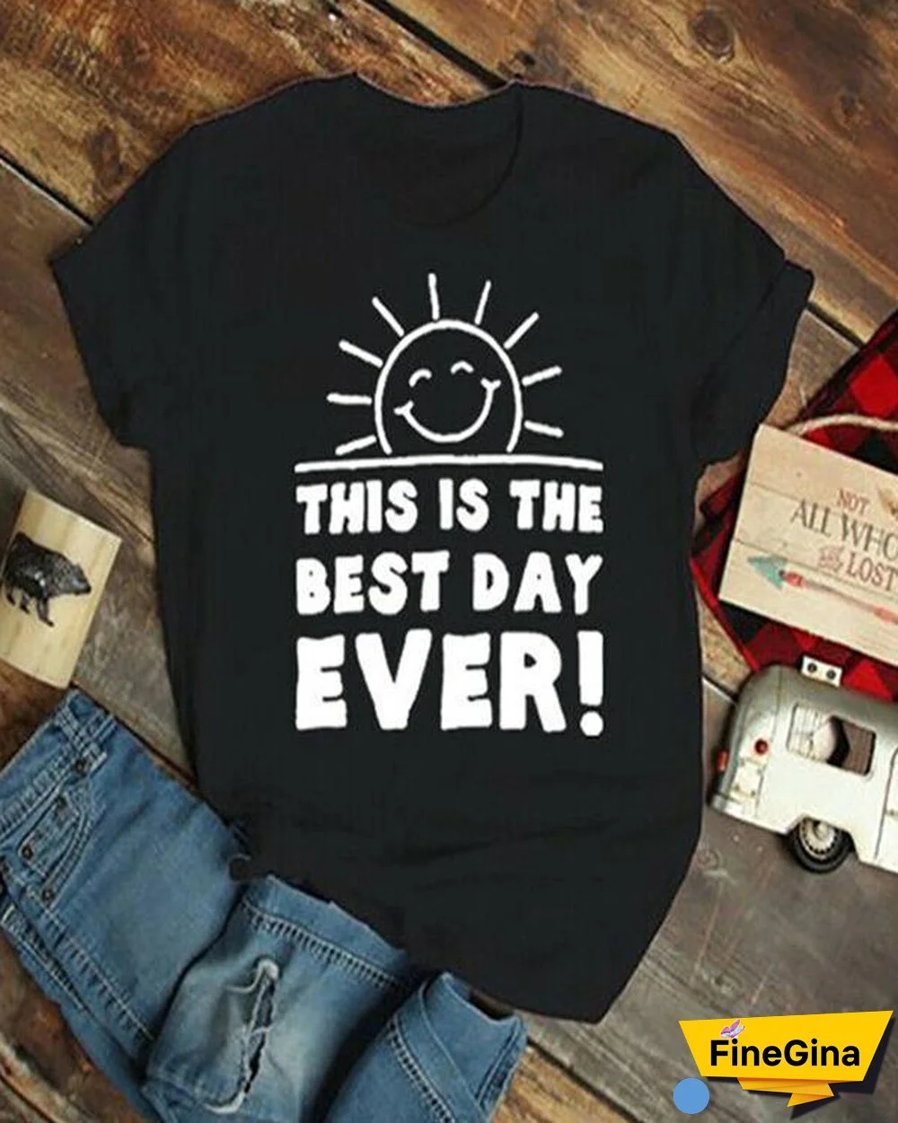 Vintage Short Sleeve Sun Letter Printed Plus Size Casual Tops Shirt