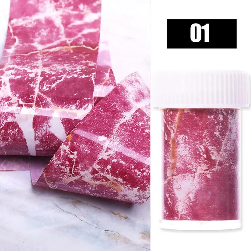 Nail Foils Marble Series Nail Transfer Foils Decorations DIY Idea Nail Art Transfer Sticker Decals Nail Accessories 4*100cm