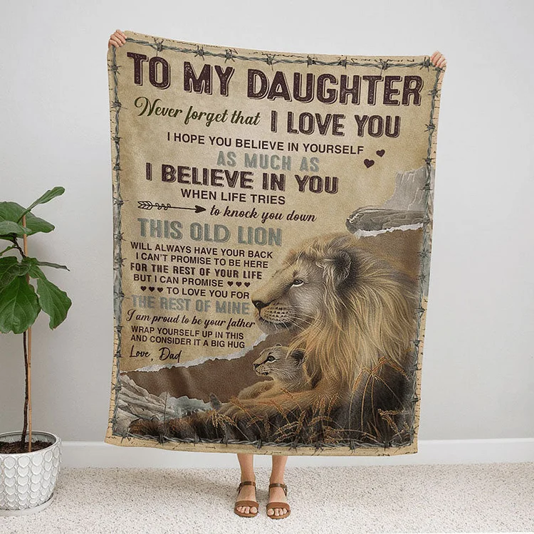 I Believe In You - A933 - Lion Premium Blanket The Cold Blanket