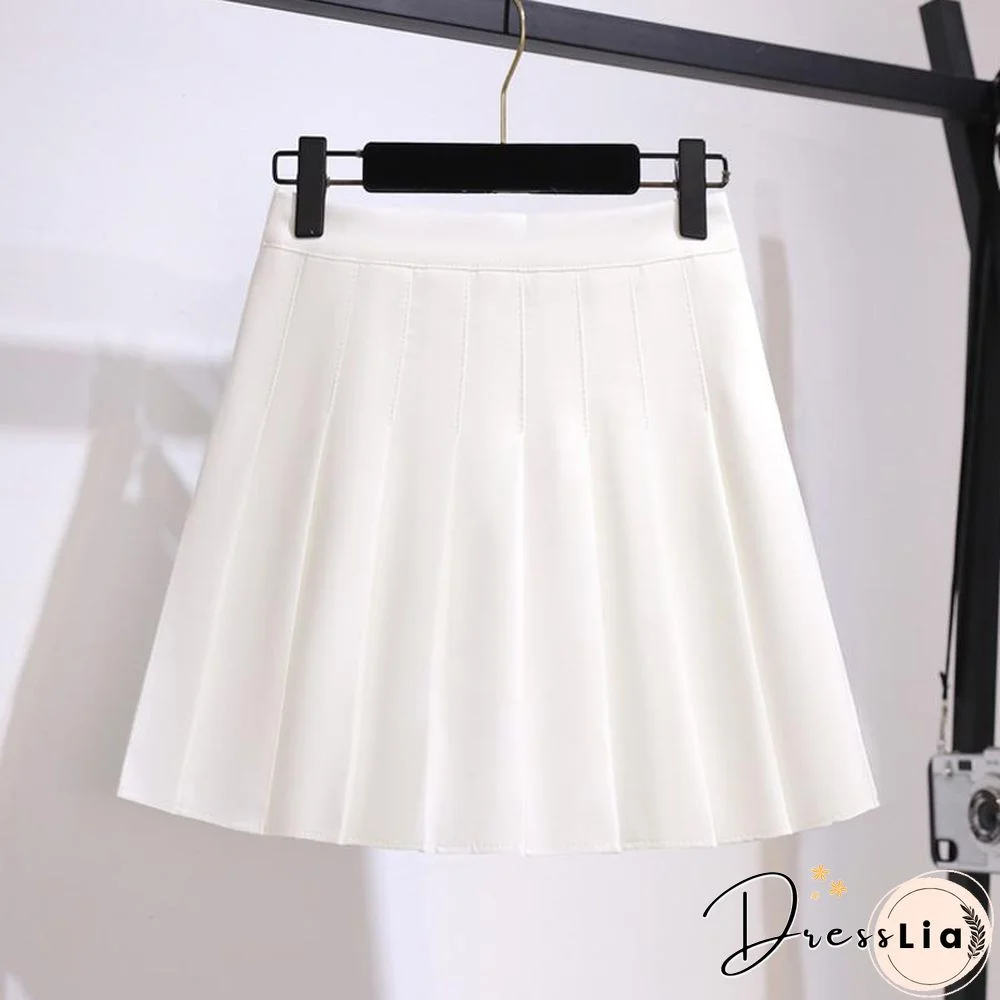 Patchwork Lace Tee+Pleated Skirt P13867