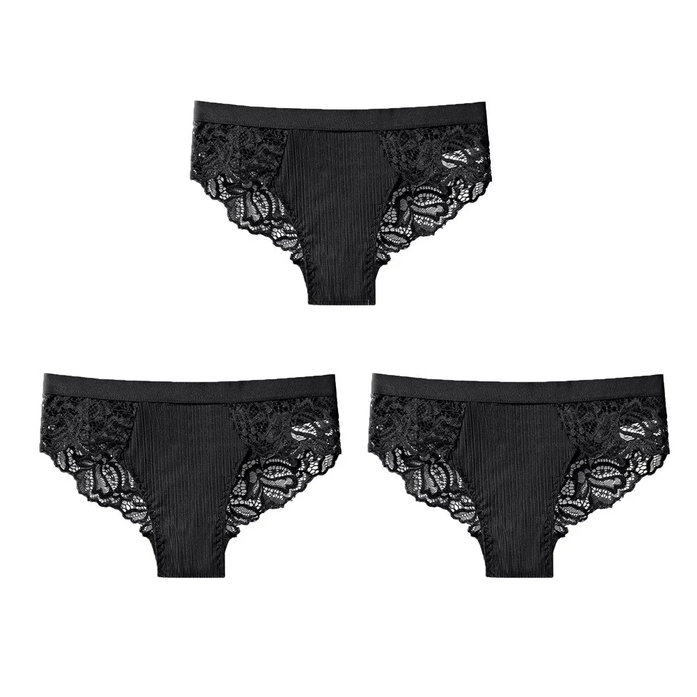 Billionm Lace Panties Women Sexy Briefs Plus Size Comfortable Underwear for Female Ladies Floral Pantys Underpants