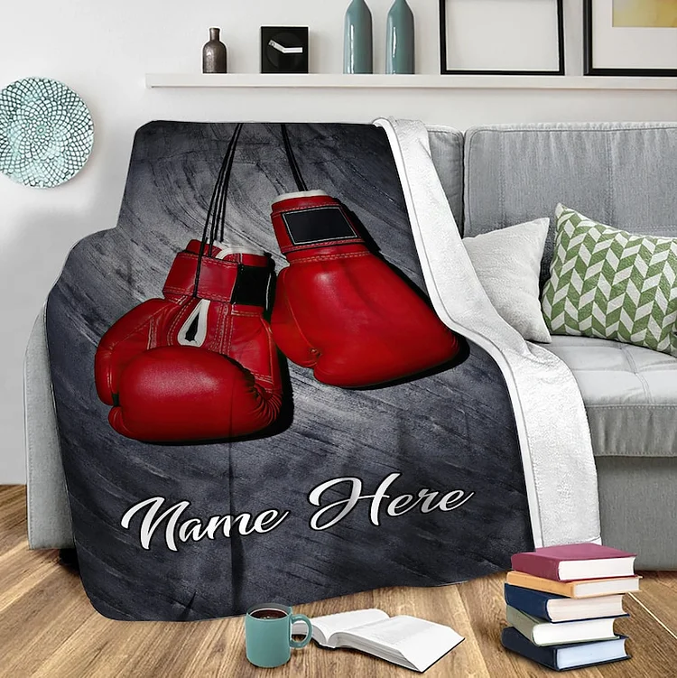 Personalized Boxing Blanket|32[personalized name blankets][custom name blankets]
