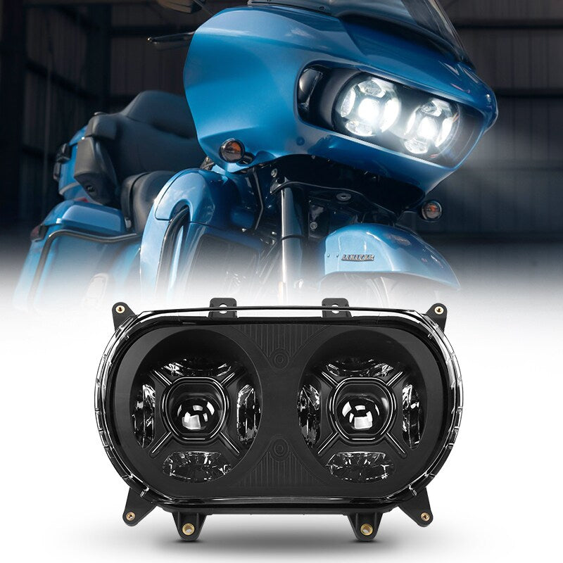 Harley Davidson LED Dual Headlight with Hi/Lo Beam for Road Glide Roadglide 2015-2024