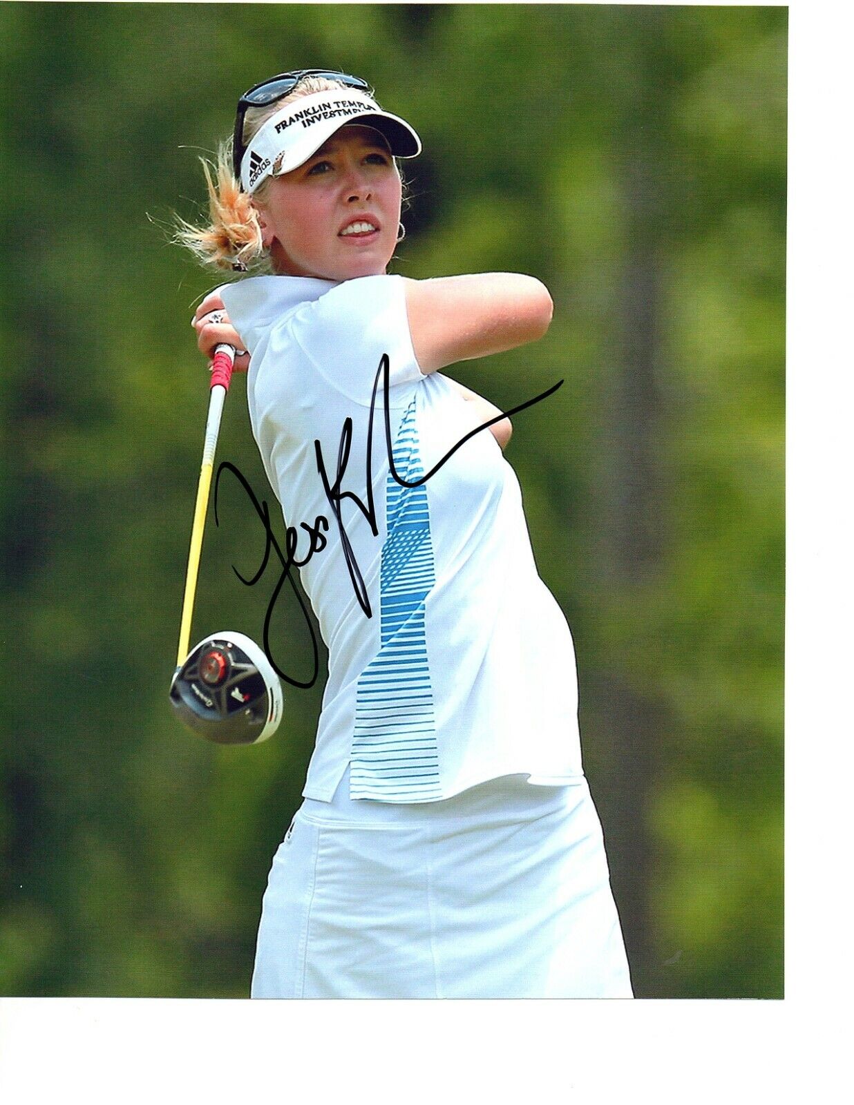 Jessica Korda LPGA star hand signed autographed 8x10 golf Photo Poster painting coa a