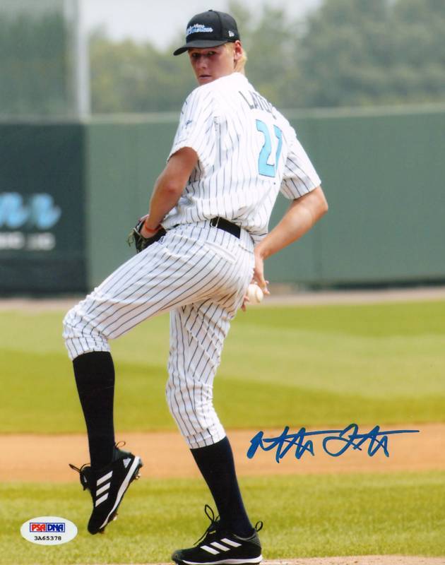 Mat Latos Signed Aflac All American High School Baseball 8x10 Photo Poster painting PSA/DNA COA