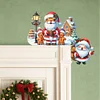 DIY Xmas Diamond Art Door Corner Pendants Wooden Door Decoration Kit