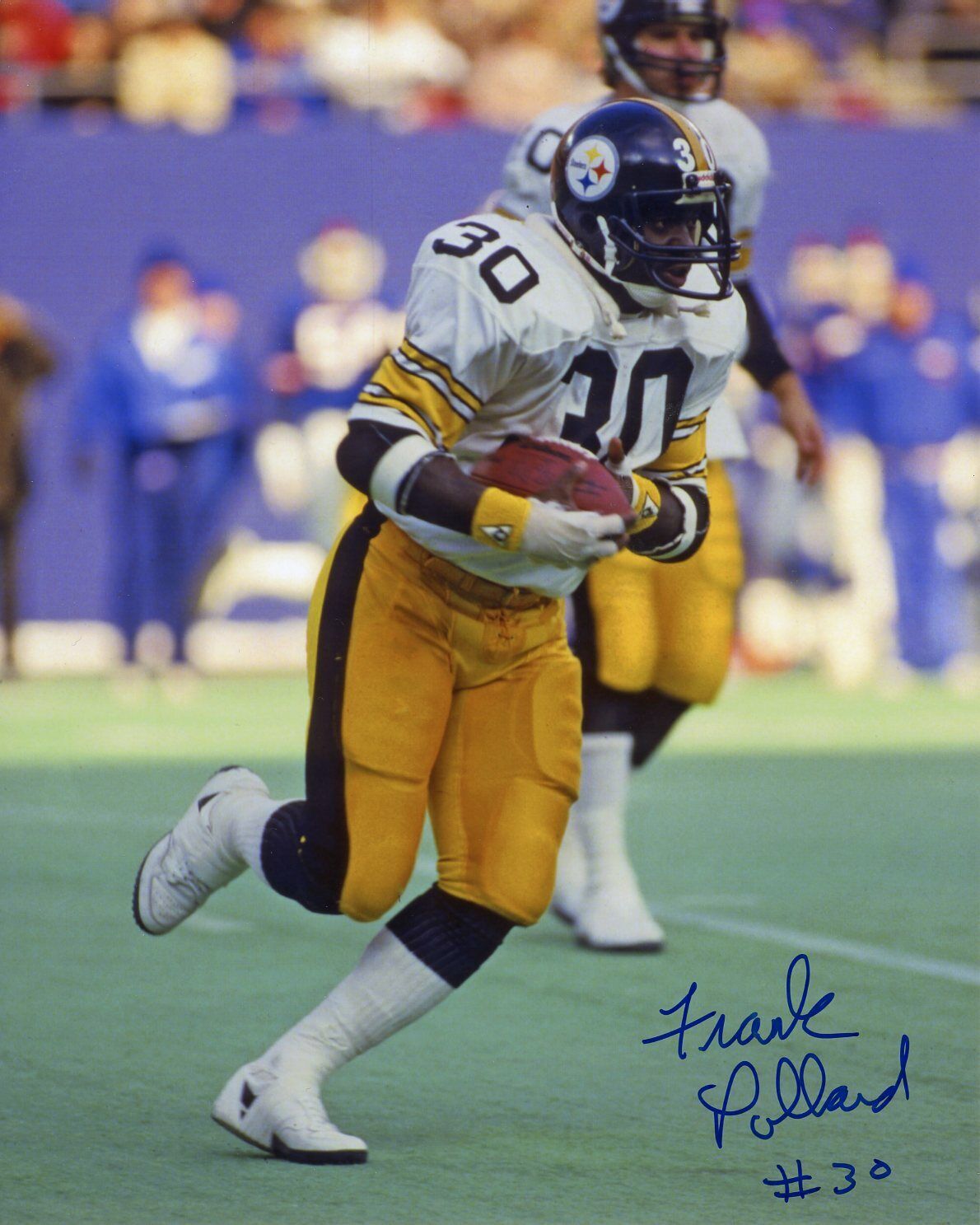 Frank Pollard Autographed 8x10 Pittsburgh Steelers In Person #1