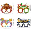 4pcs DIY Rhinestone Diamond Painting Glasses Frame No Lens (BIRTHDAY)