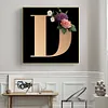 uk.everydayedeals Diamond Painting - Full Square - Letter Flower