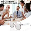 Smart Glasses Earphones Automatic Voice Translation BT 5.4 AI Translator Glasses