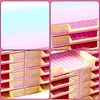 16Pcs Rhinestone Tray Storage Rack Set Large Capacity Diamond Painting Storage Tray Stackable Drilling Disc Rack for DIY Crafts Rhinestones Sorting Trays