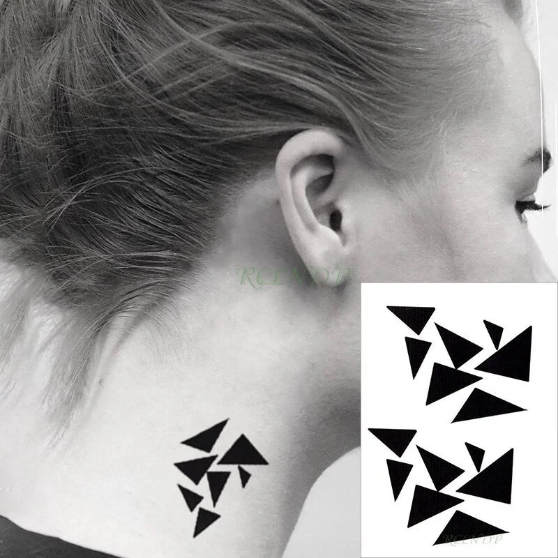 Waterproof Temporary Tattoo Sticker paper aircraft black fake tatto flash tatoo hand leg arm back tattoos for kid men women