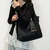 PU Leather Foldable Keychain Tote Bag Expandable Mini Storage Organizer Bag