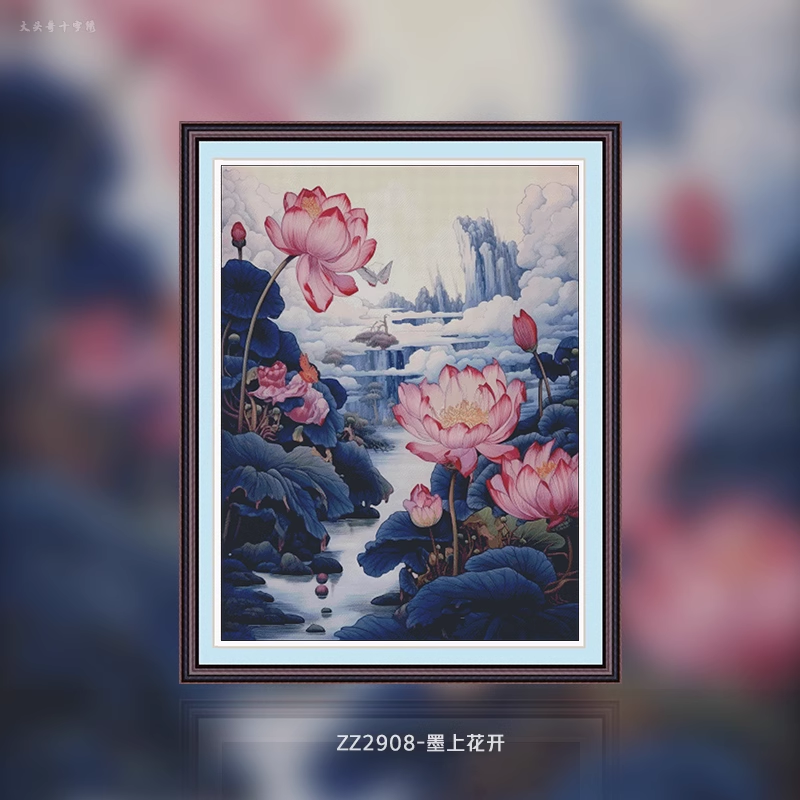 【ZZ2908- Blossoms on Ink】 Painting Fairy Cross Stitch