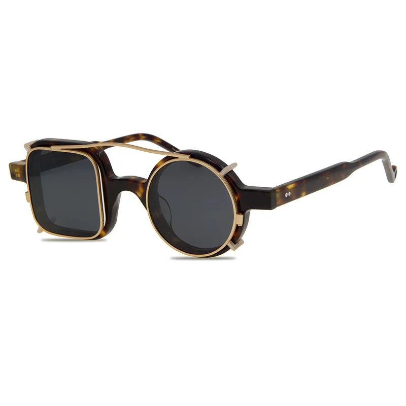 Left and Right Circular Asymmetrical Frames Irregular Frame Sunglasses ...
