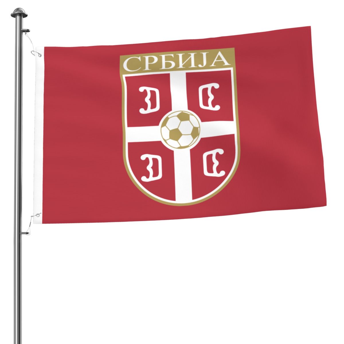 Serbia National Football Team 2x3 FT UV Resistant Flag