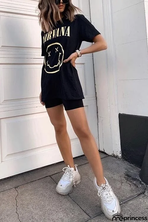 NIBVANA Simle T Shirt