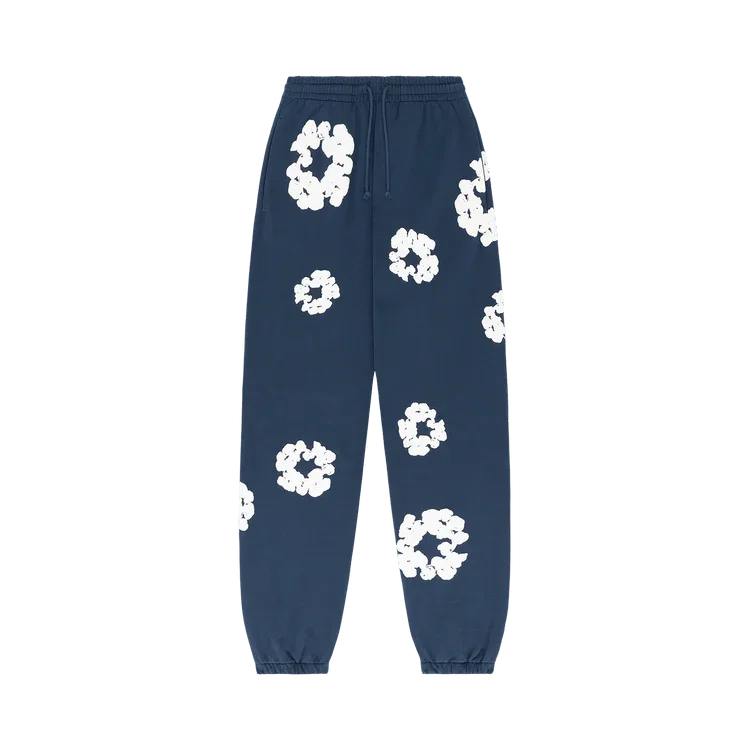 Denim Tears The Cotton Wreath Sweatpants 'Navy'