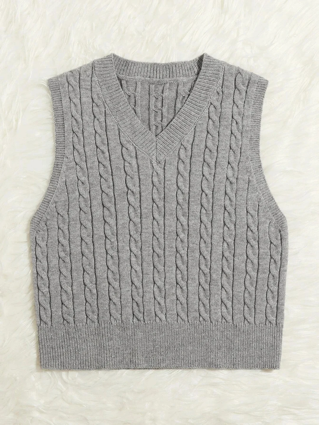 Wongn Wongn Sweaters Women's Knitted Vest Jumper V-Neck Vest Sweater Sleeveless Top Women