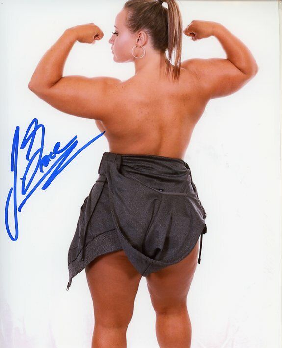 Jordynne Grace autographed 8x10 WWE Impact AEW 9 Sexy Hot In Person Topless Colo