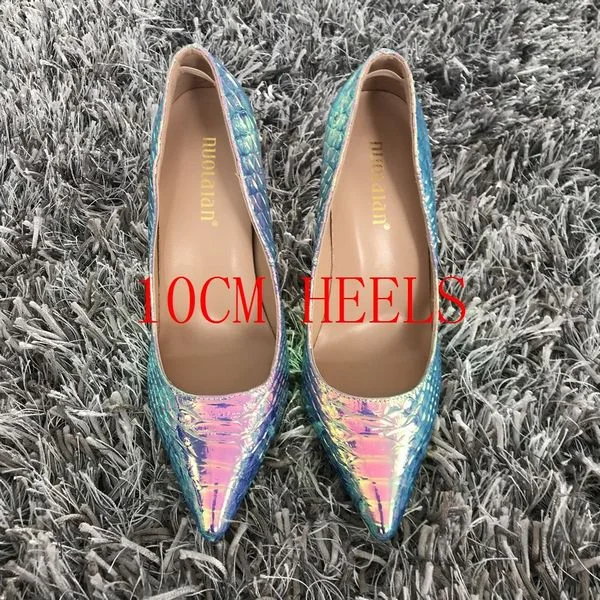 2020 New fashion woman shoes snake printing party wedding shoes big size 35-42 sexy pointed toe high heels pumps women shoes