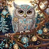 (US Local)4pack Xmas Owl-Crystal Rhinestone Diamond Painting(30x30cm)
