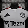 Joyfball 2025/2026 Player Version Manchester United Pre-Match Kit White（The player version jersey is a bit tight, please pay attention to the size selection）