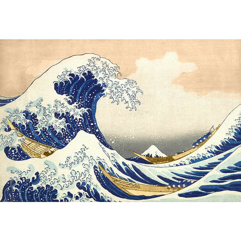 

Wave Ukiyoe - Round Drill Diamond Painting - 40*30CM, 501 Original