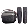 Mini Karaoke Machine Portable BT 5.3 Speaker with 2 Wireless Microphone(Blue)