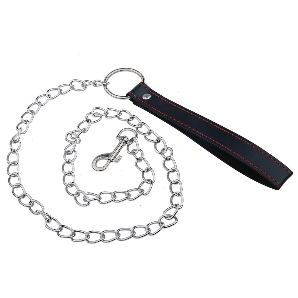 Sm Traction Rope Metal Leather Accessories Sex Toy For Adults 