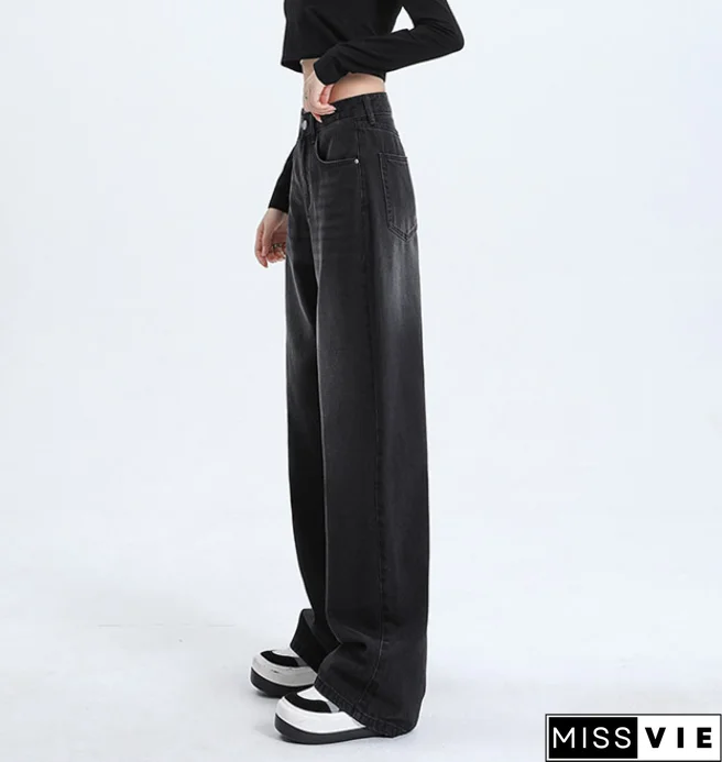 Blue Wash Baggy Boyfriend Jeans