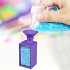 (US Local)Diamond Painting Bead Storage Container Diamond Art Organizer(24 Bottles Purple)